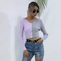 Damen Cropped Cardigan mit strukturiertem Rippdesign