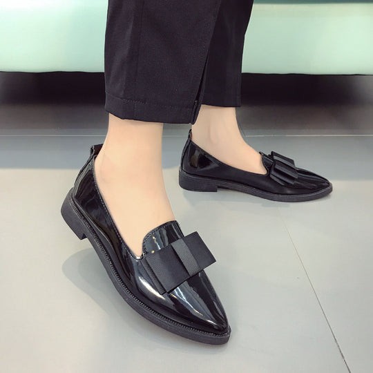Damen elegante Slipper mit dekorativem Schleifen-Detail R&B