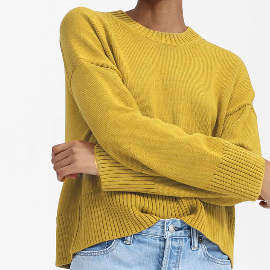 Damen lässiger Oversized Strickpullover mit strukturiertem Design R&B
