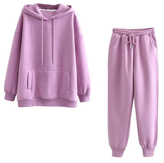 Damen lässiges Hoodie und Jogginghose Set R&B