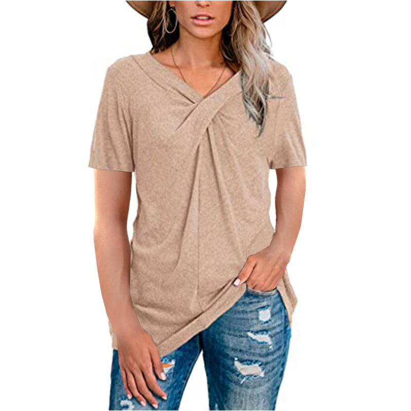 Damen Wickeloberteil mit innovativem Schnitt und lässigem Design R&B