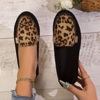 Bequeme Damen-Slipper mit wildem Leopardenprint R&B R&B