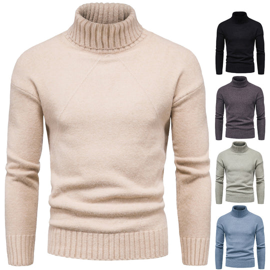 Damen Hochwertiger Rollkragenpullover mit luxuriösem Strickmuster R&B