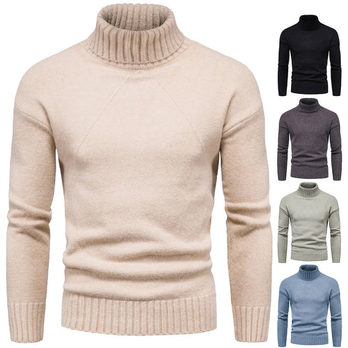Damen Hochwertiger Rollkragenpullover mit luxuriösem Strickmuster R&B