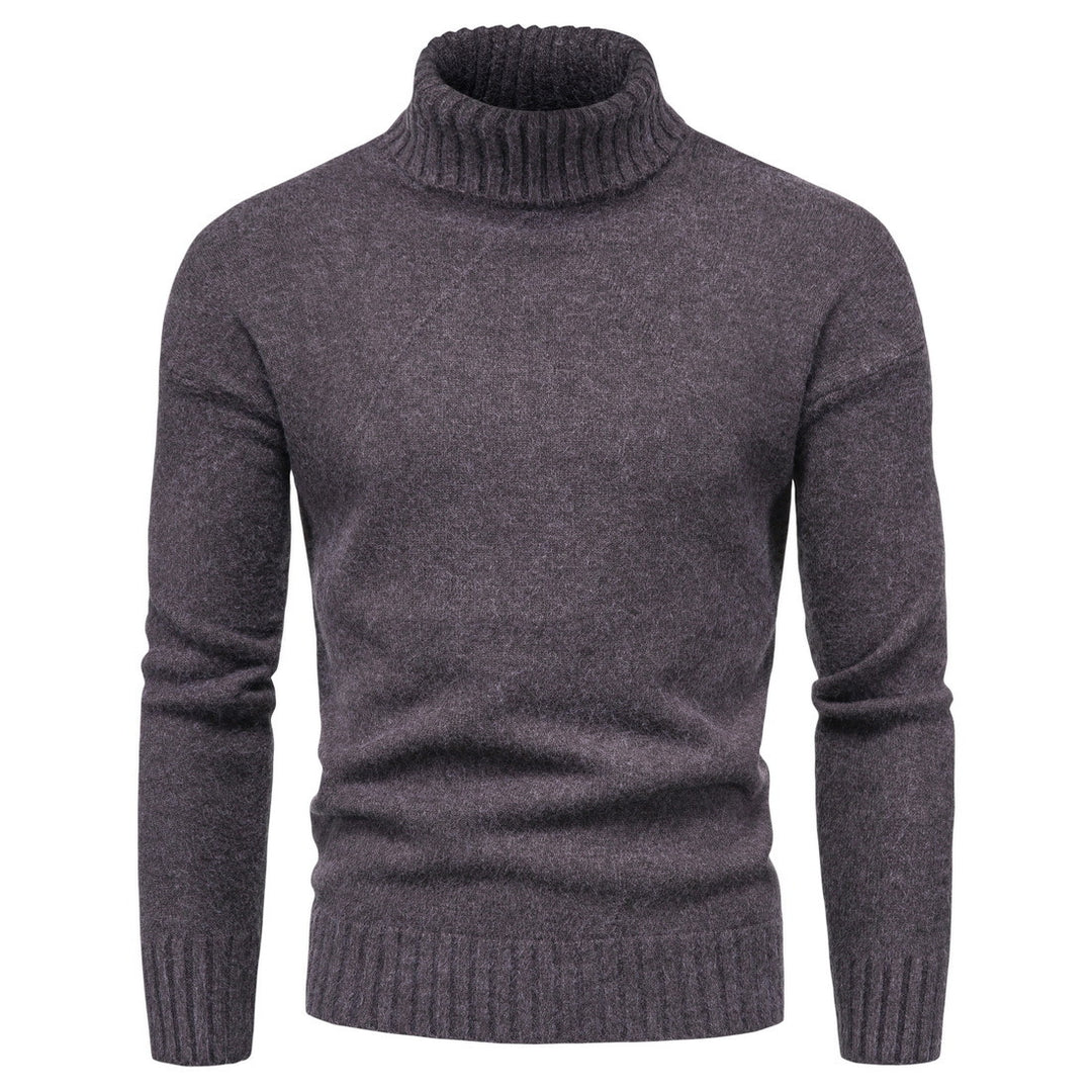 Damen Hochwertiger Rollkragenpullover mit luxuriösem Strickmuster R&B