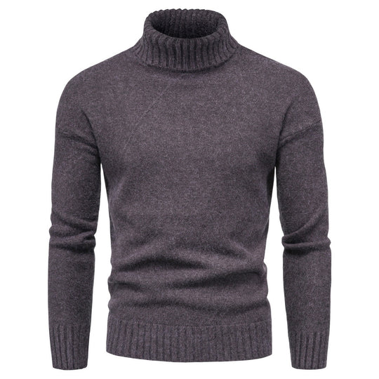 Damen Hochwertiger Rollkragenpullover mit luxuriösem Strickmuster R&B
