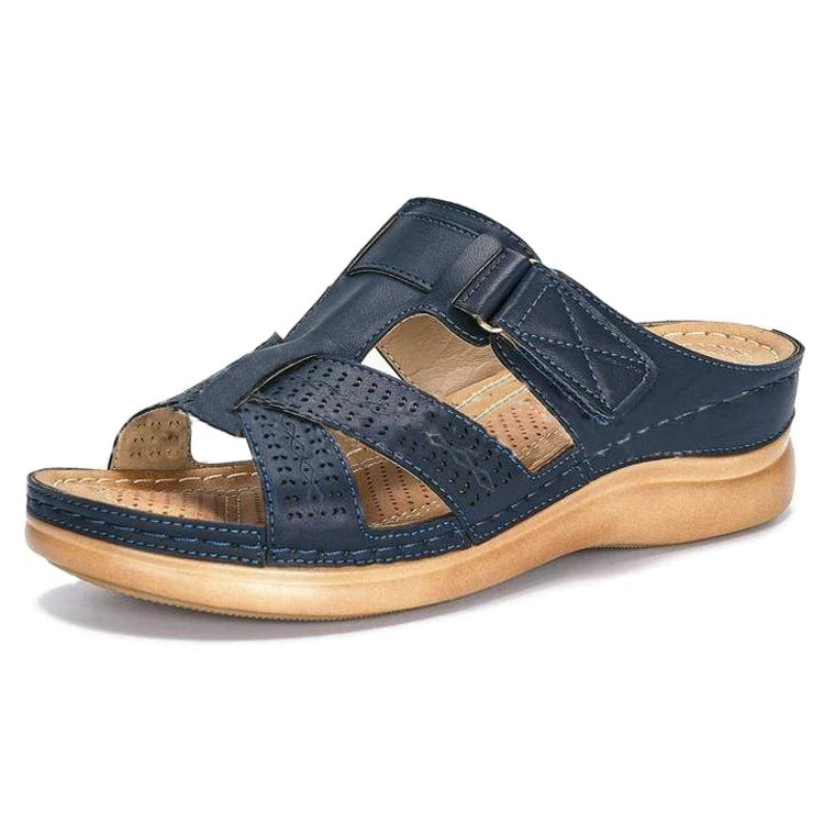 Damen Komfortable Riemensandalen mit atmungsaktiven Einschnitten R&B