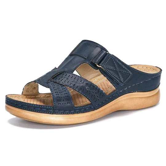 Damen Komfortable Riemensandalen mit atmungsaktiven Einschnitten R&B