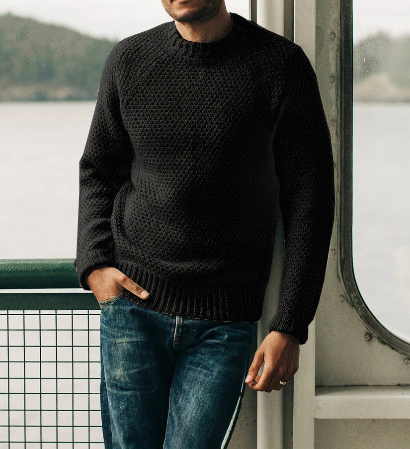 Herren Strickpullover mit zeitlosem Strukturdesign R&B