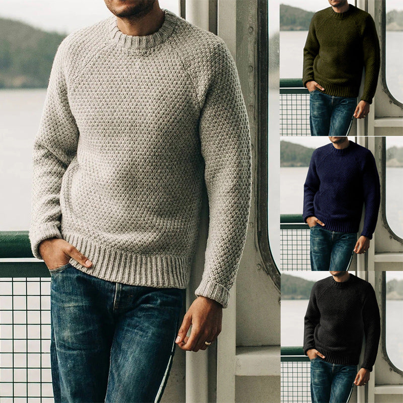 Herren Strickpullover mit zeitlosem Strukturdesign R&B