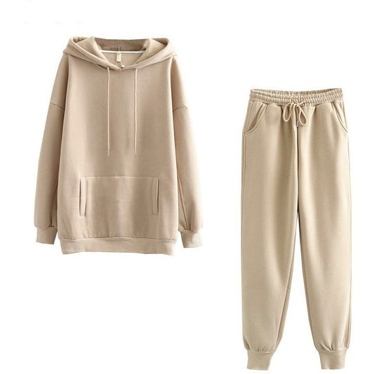 Damen lässiges Hoodie und Jogginghose Set R&B