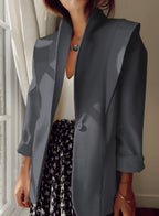 Damen Blazer im modernen Oversized-Schnitt mit schickem Revers R&B