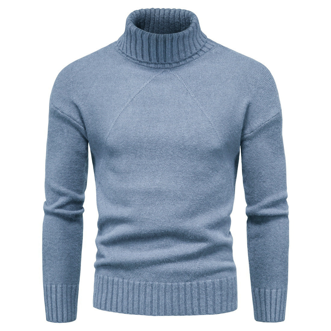 Damen Hochwertiger Rollkragenpullover mit luxuriösem Strickmuster R&B