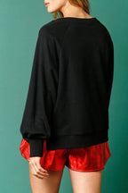 R&B | Weihnachts LR&Bkuchenmann Pailletten Langarm Sweatshirt