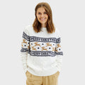 R&B | Der elegante Weihnachts-Pullover Weiß Frauen