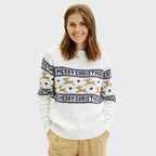 R&B | Der elegante Weihnachts-Pullover Weiß Frauen