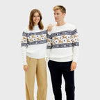 R&B | Der elegante Weihnachts-Pullover Weiß Frauen