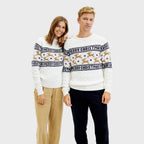 R&B | Der elegante Weihnachts-Pullover Weiß Frauen