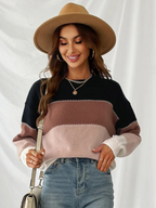 R&B | Gestreifter Strickpullover