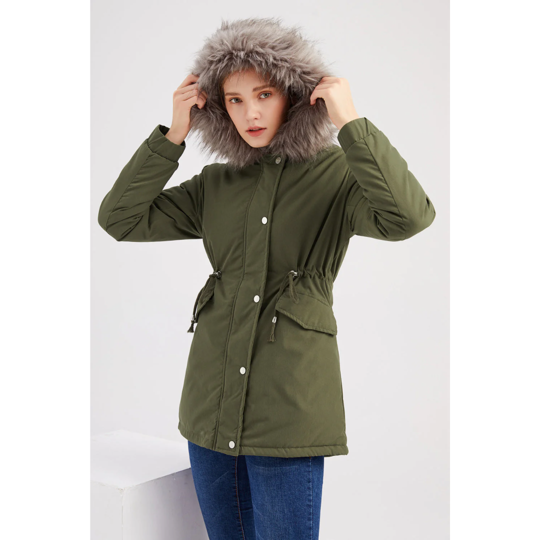 R&B | Winter Parka Jacke Niedrigknöpfen