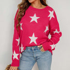 R&B | Sternstrickpullover Mit Verspieltem Muster