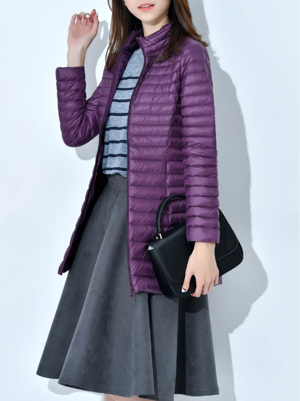 Damen Leichte Daunenjacke Tailliert