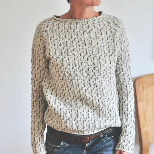R&B | Strickpullover mit Muster Lässige Passform Komfort und Stil