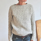 R&B | Schicker Grauer Boot Ausschnitt Pullover