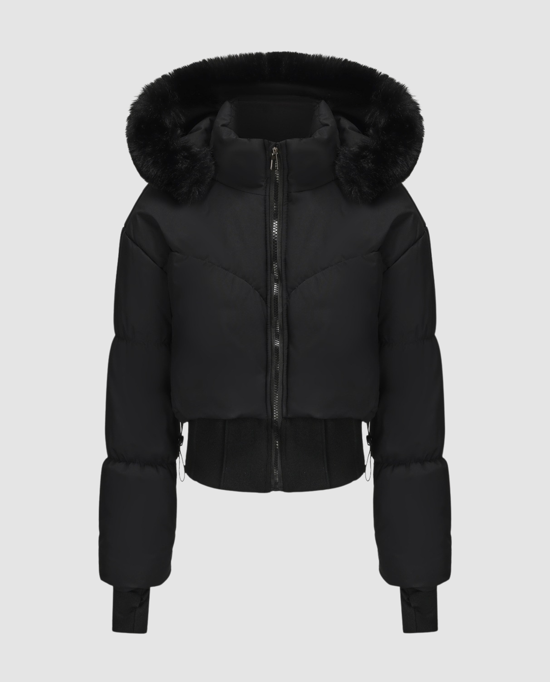 Stylische Warme Cropped Daunenjacke Damen | R&B