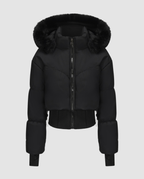 Stylische Warme Cropped Daunenjacke Damen | R&B