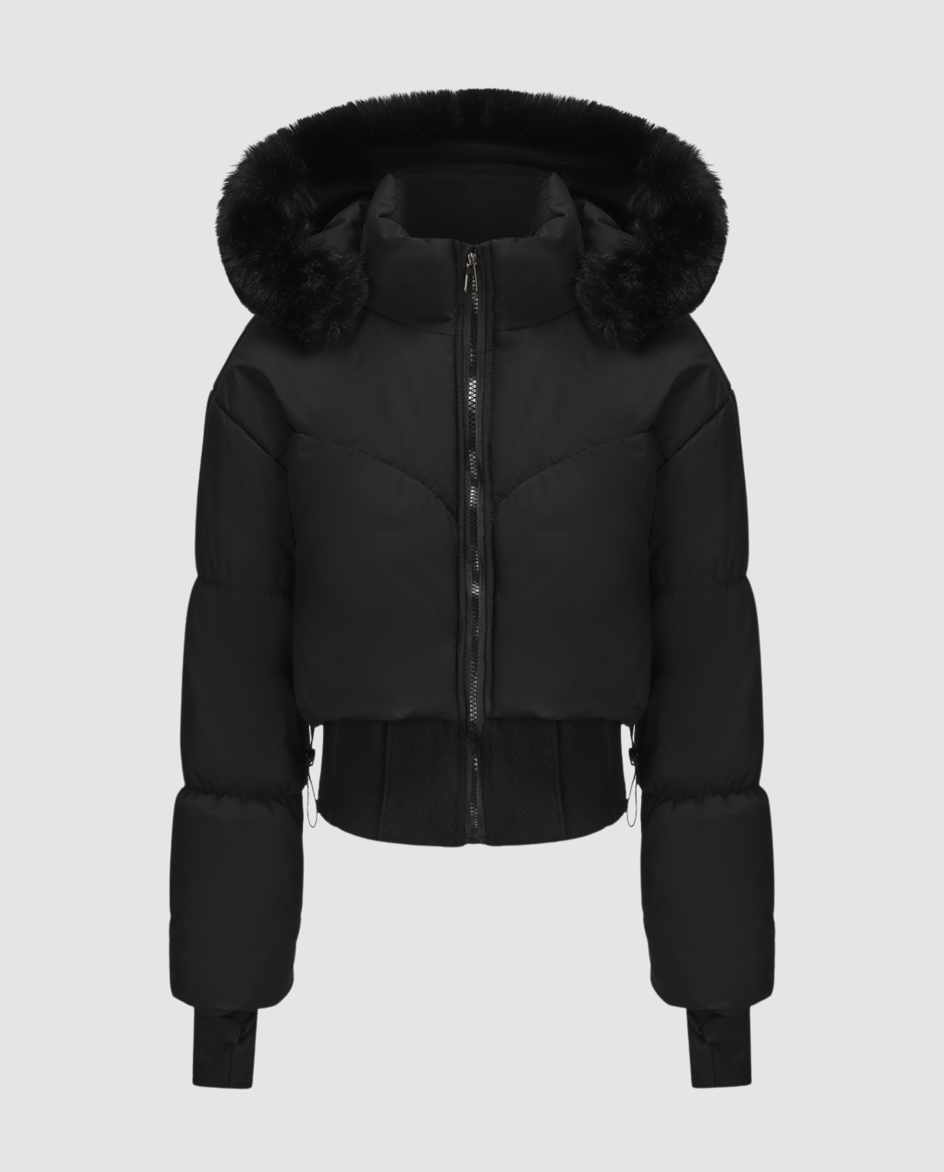 Stylische Warme Cropped Daunenjacke Damen | R&B