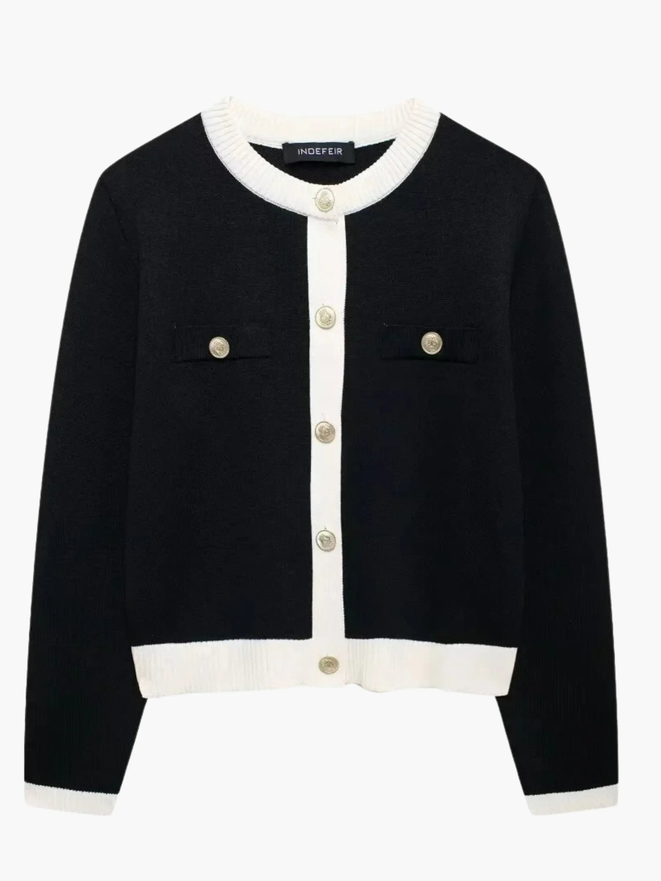 R&B | Strickjacke mit Knopfleiste
