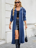 R&B | Langer Denim-Trenchcoat