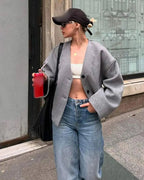 R&B | Luxus Blazerjack mit Faux Fur für Damen