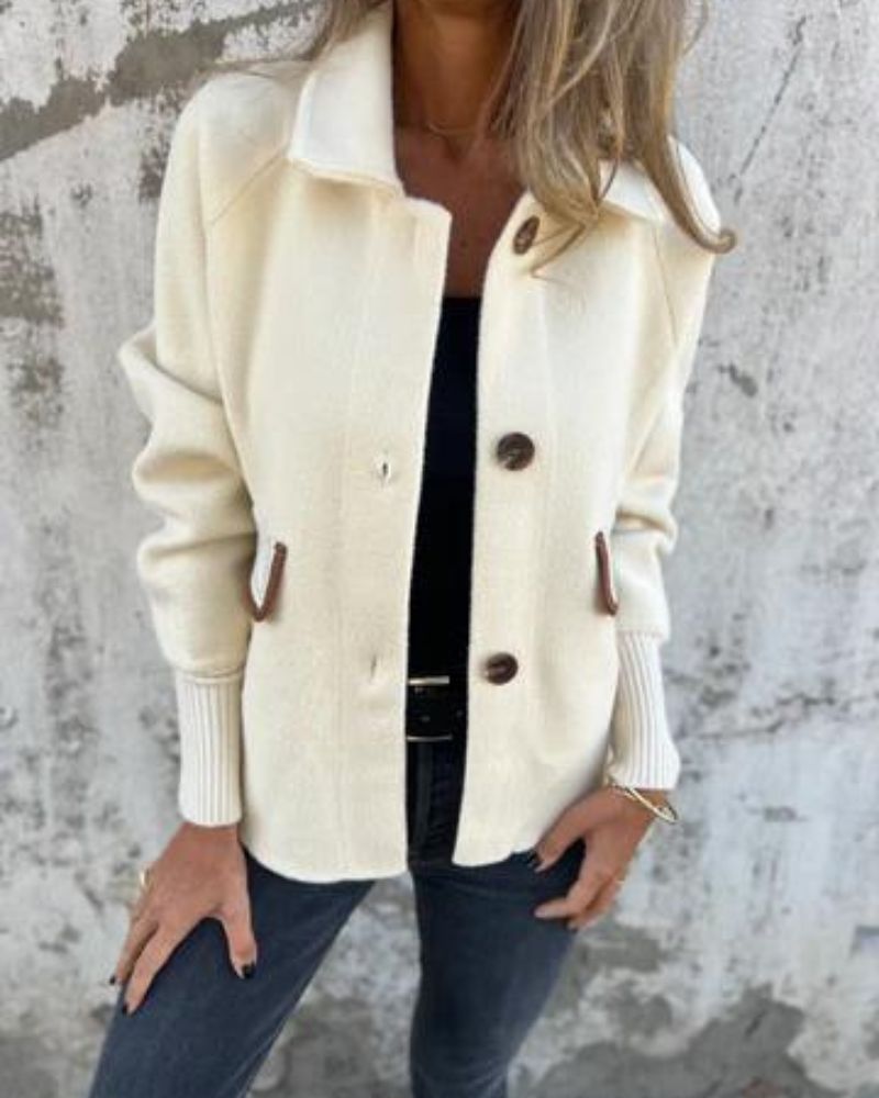 R&B | Lässige Revers Einreiher Jacke