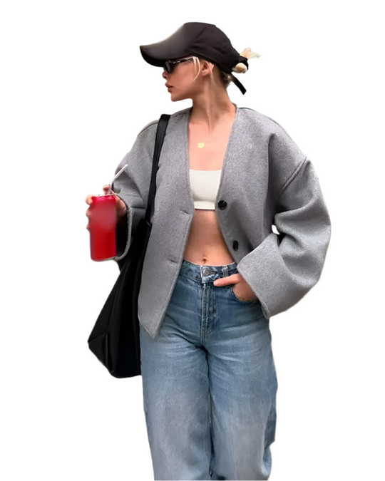 R&B | Luxus Blazerjack mit Faux Fur für Damen