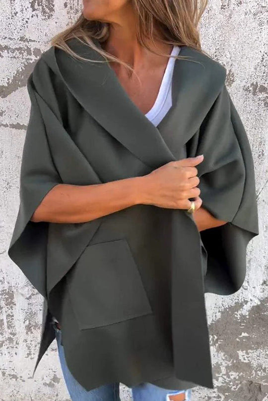 R&B | Übergroßer Losvallender Cape Mantel Damen