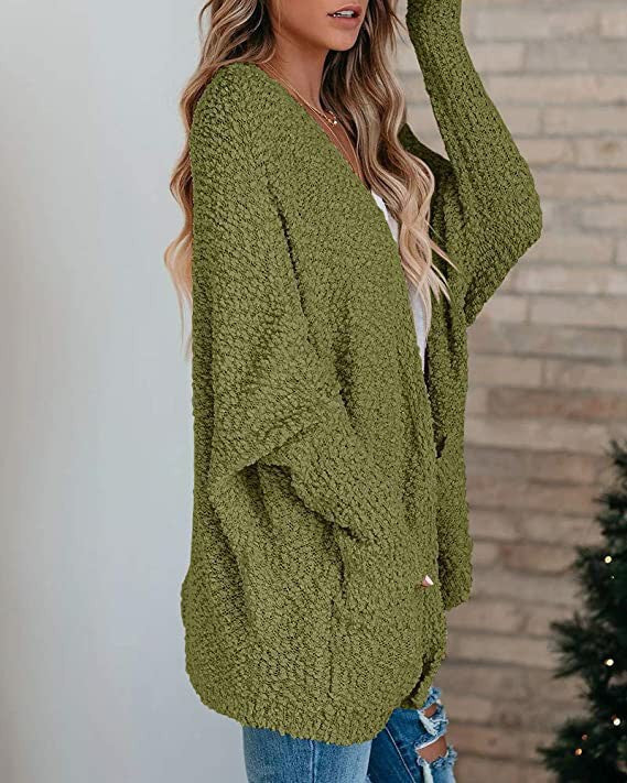 Damen Großer Cardigan mit lockerer Struktur R&B