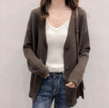 Damen Strickjacke mit knöpfbarem Design R&B