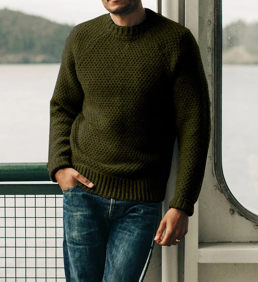 Herren Strickpullover mit zeitlosem Strukturdesign R&B
