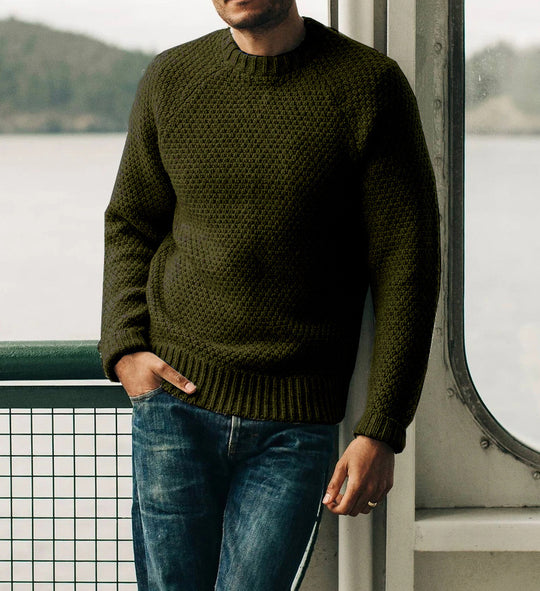 Herren Strickpullover mit zeitlosem Strukturdesign R&B