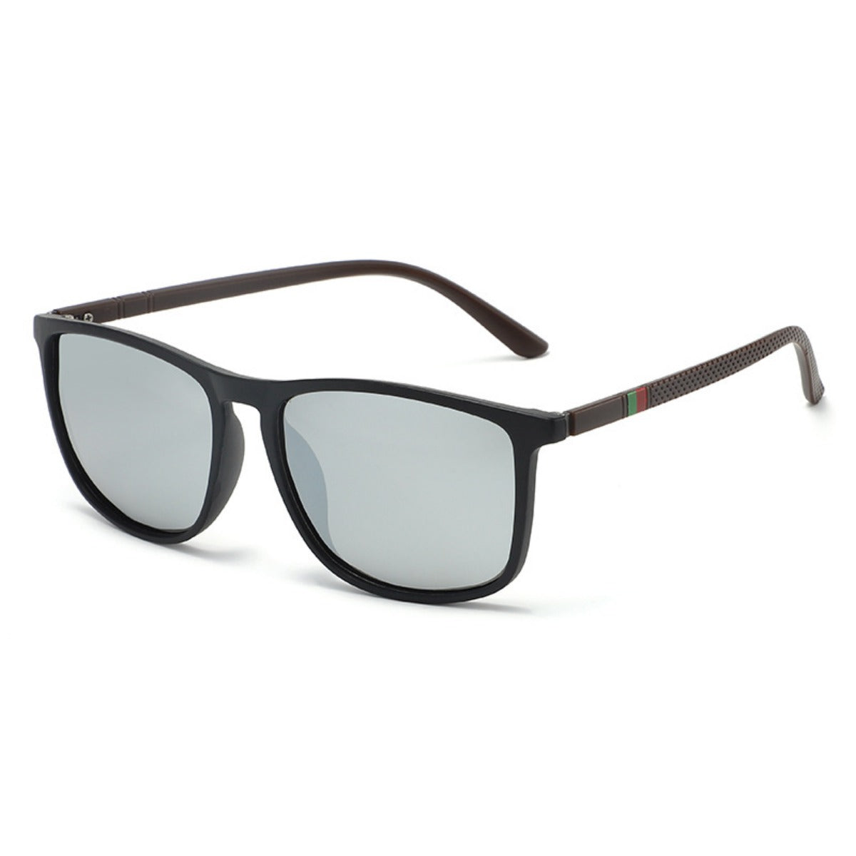 R&B | UV-Schutz quadratische polarisierte Sonnenbrille mit großem Rahmen