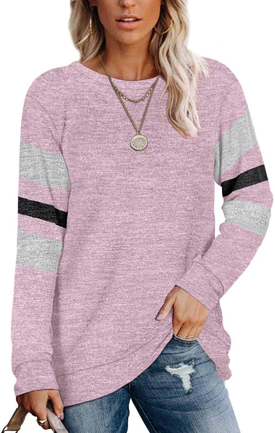 Damen lässiger Oversized Pullover mit sportlichen Streifendetails R&B