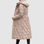 R&B | Damen gepolsterte Kapuzen Winterjacke