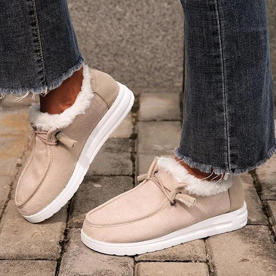 Damen Hausschuhe mit kuscheligem Futter und rutschfester Sohle R&B