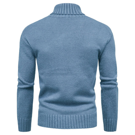 Damen Hochwertiger Rollkragenpullover mit luxuriösem Strickmuster R&B