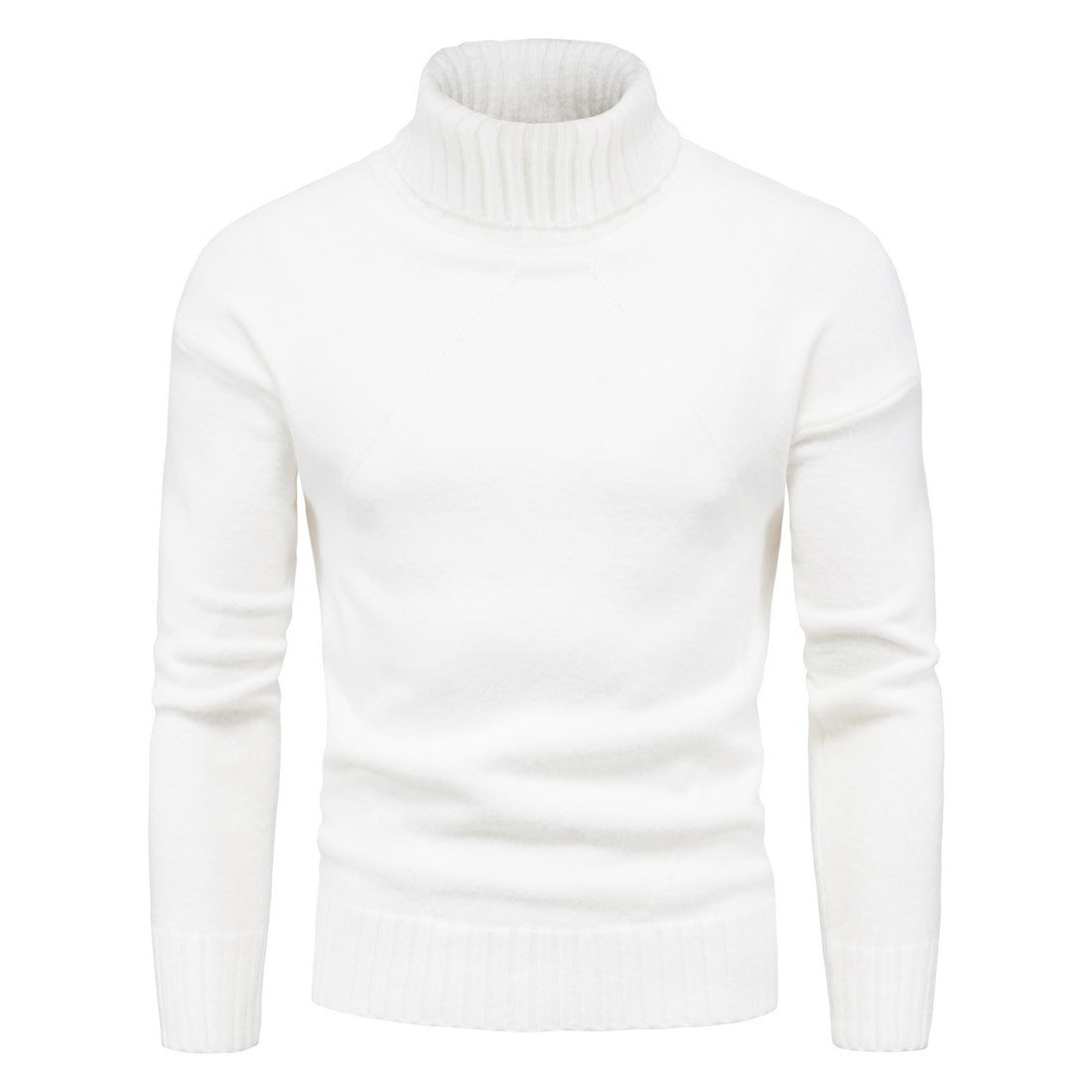 Damen Hochwertiger Rollkragenpullover mit luxuriösem Strickmuster R&B