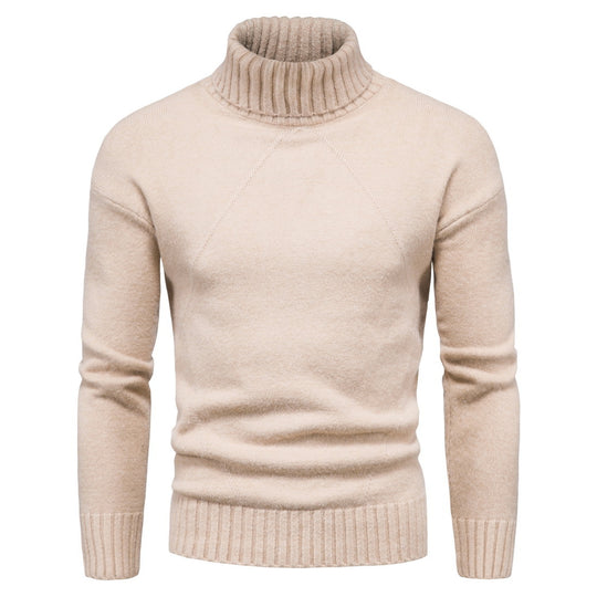 Damen Hochwertiger Rollkragenpullover mit luxuriösem Strickmuster R&B