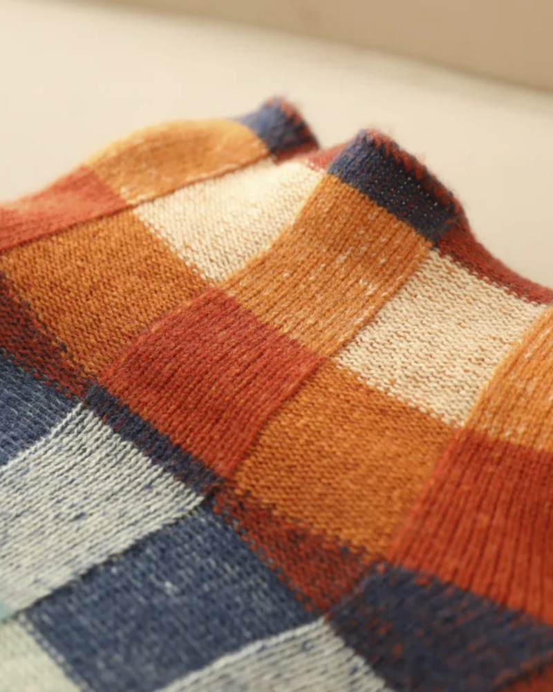 R&B | Kaschmere Luxe Patchwork Rollkragenpullover