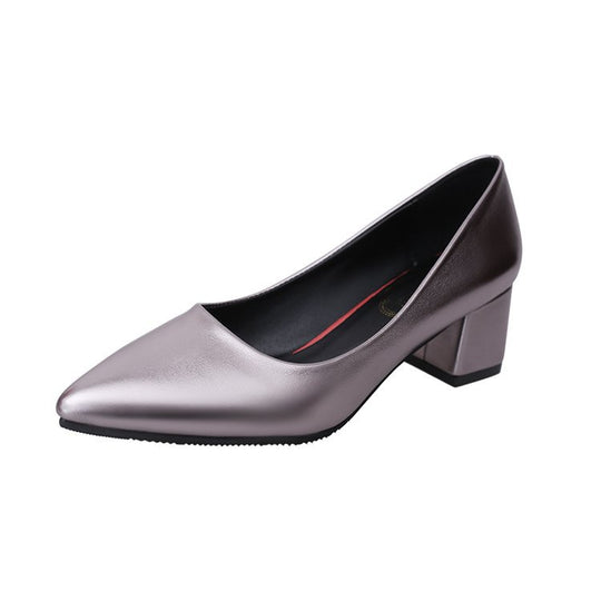Damen elegante Spitzen-Pumps mit blockiertem Absatz R&B